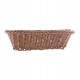 Cesta De 25cm X 18,1cm X 6,8cm Rattan Plástico Retangular